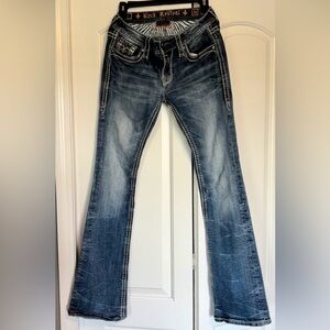 NWOT ROCK REVIVAL LOW WAIST LILY BOOT SIZE 28